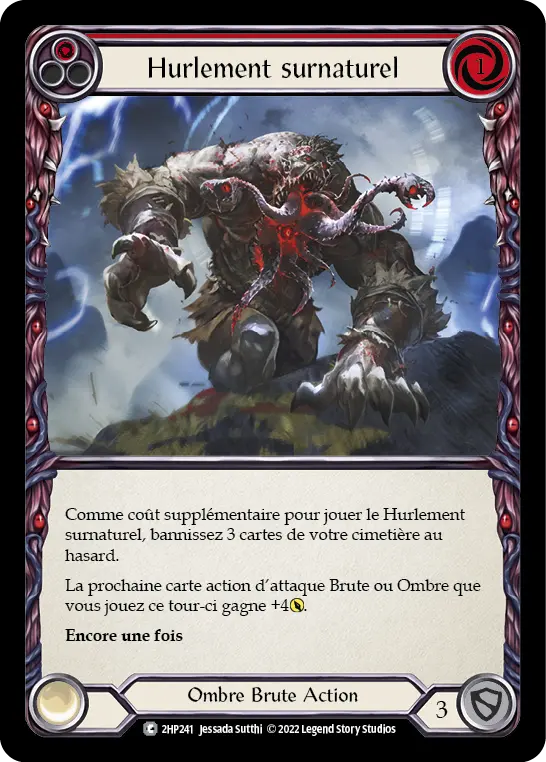 Card: Unworldly Bellow (red)