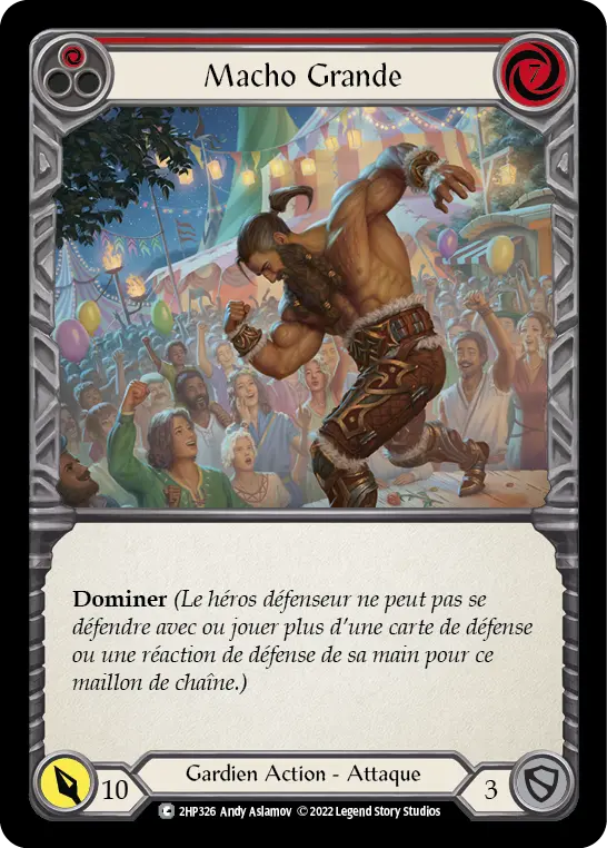 Card: Macho Grande (red)