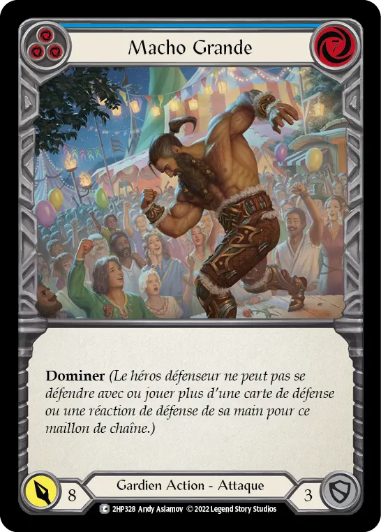 Card: Macho Grande (blu)