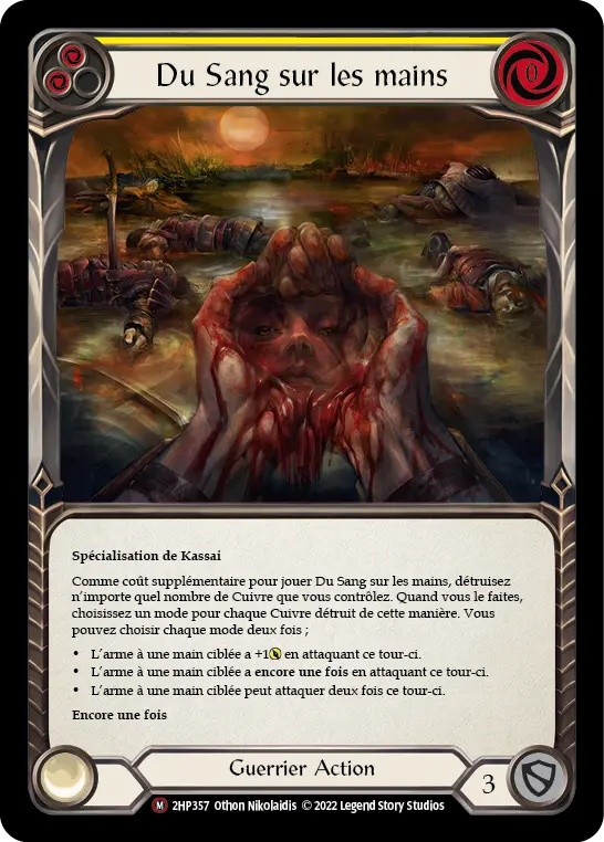 Card: Blood on Her Hands (yel)