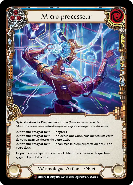 Card: Micro-processor (blu)