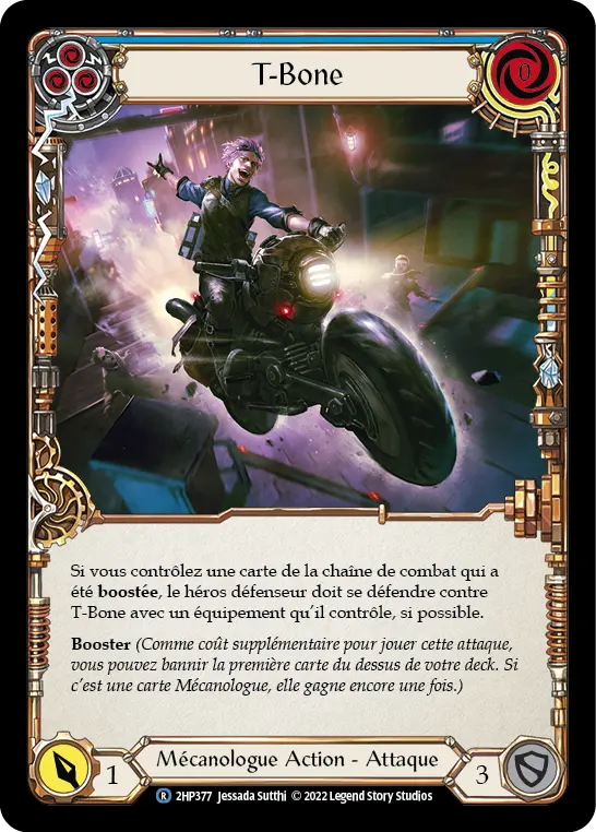 Card: T-Bone (blu)