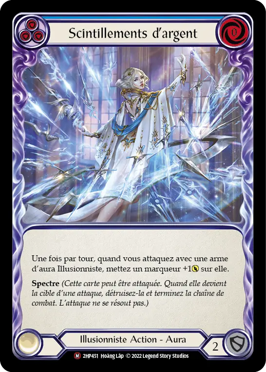 Card: Shimmers of Silver (blu)