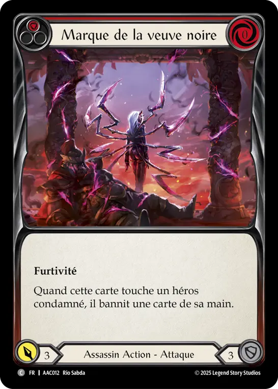 Card: Mark of the Black Widow (red)