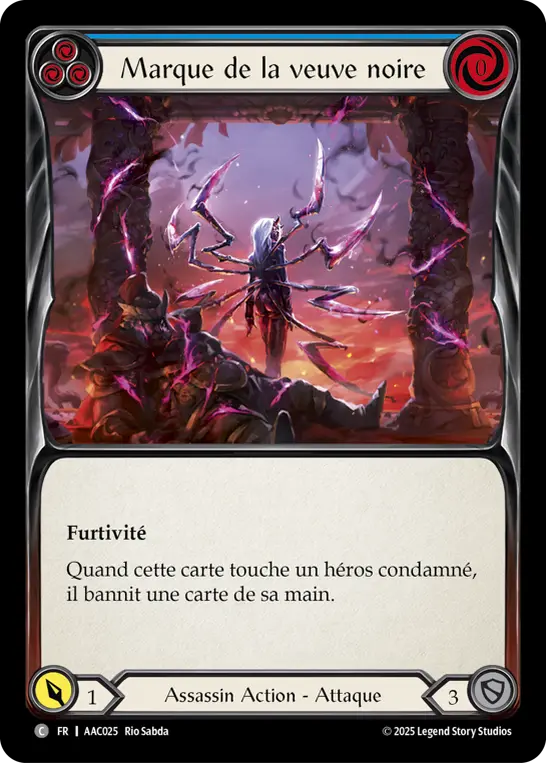 Card: Mark of the Black Widow (blu)