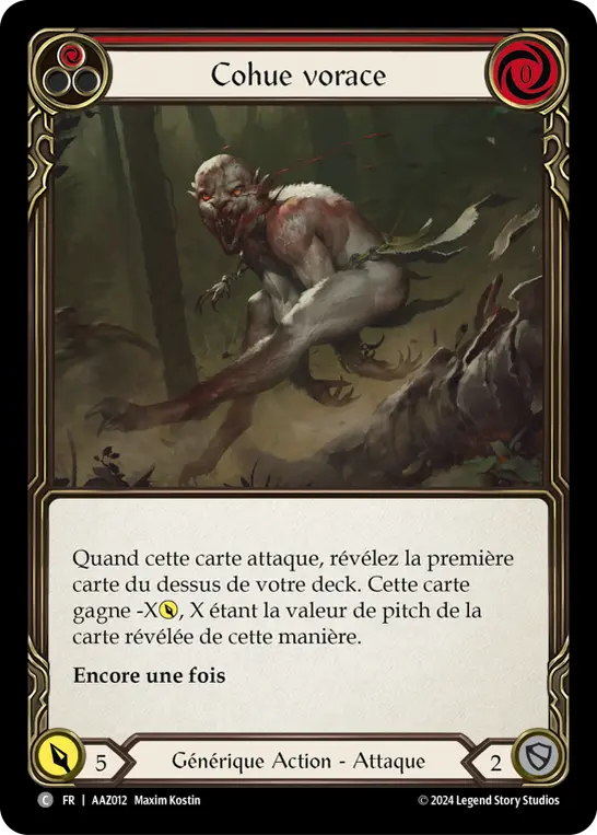 Card: Ravenous Rabble (red)