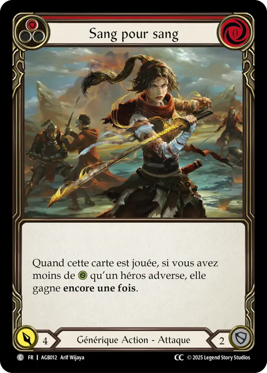Card: Scar for a Scar (red)