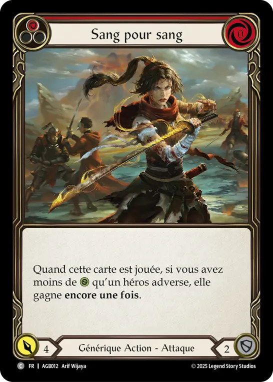 Card: Scar for a Scar (red)