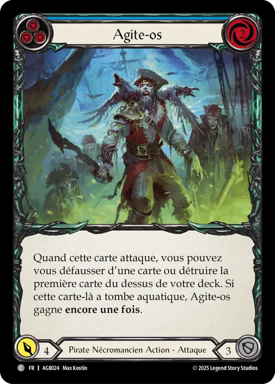 Card: Restless Bones (blu)