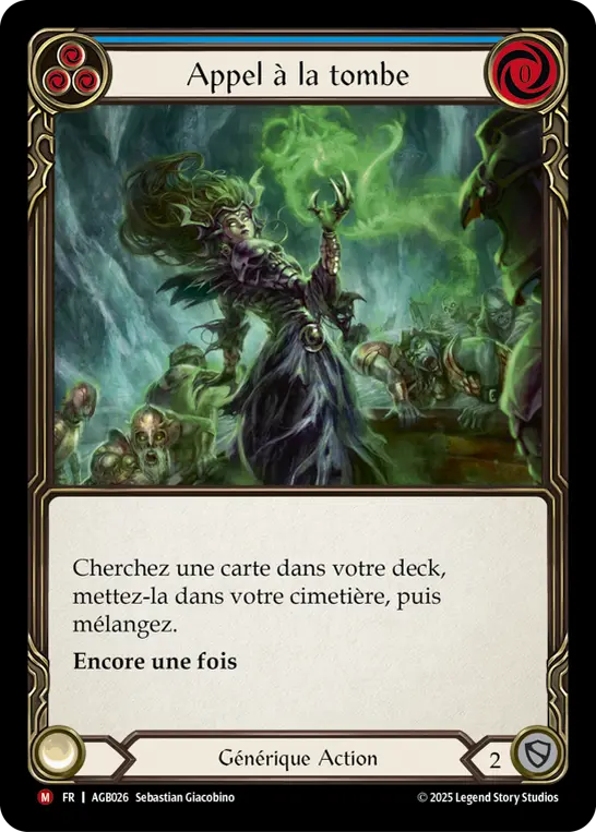 Card: Call to the Grave (blu)