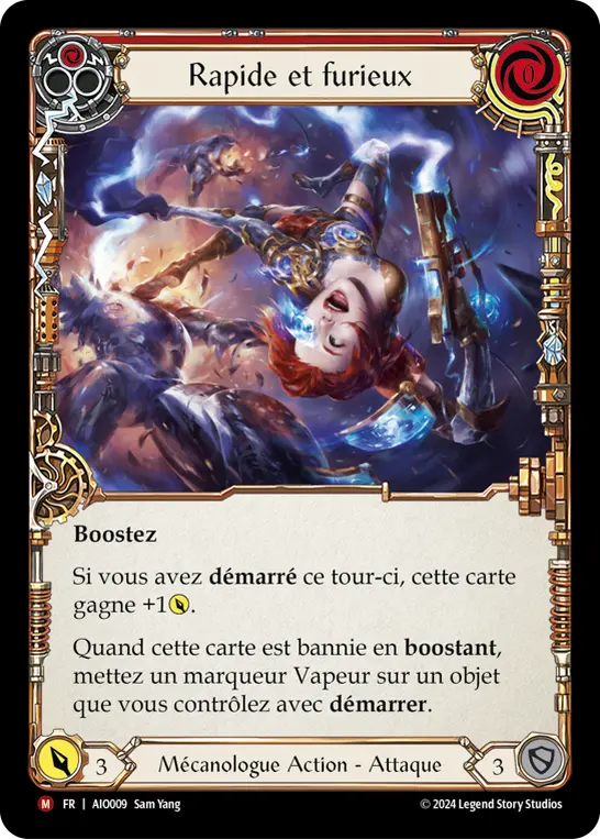 Card: Fast and Furious (red)