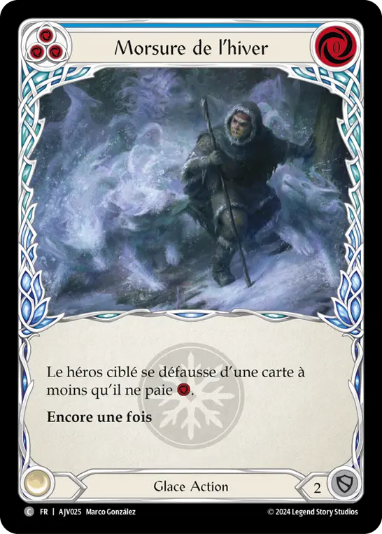 Card: Winter's Bite (blu)