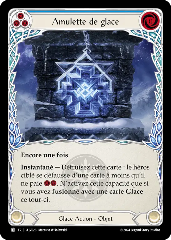 Card: Amulet of Ice (blu)
