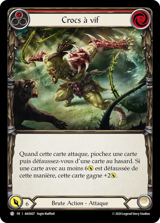 Card: Bare Fangs (red)