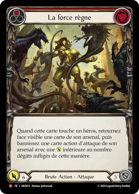 Card: Strength Rules All (red)