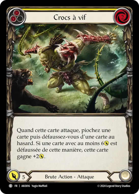 Card: Bare Fangs (yel)