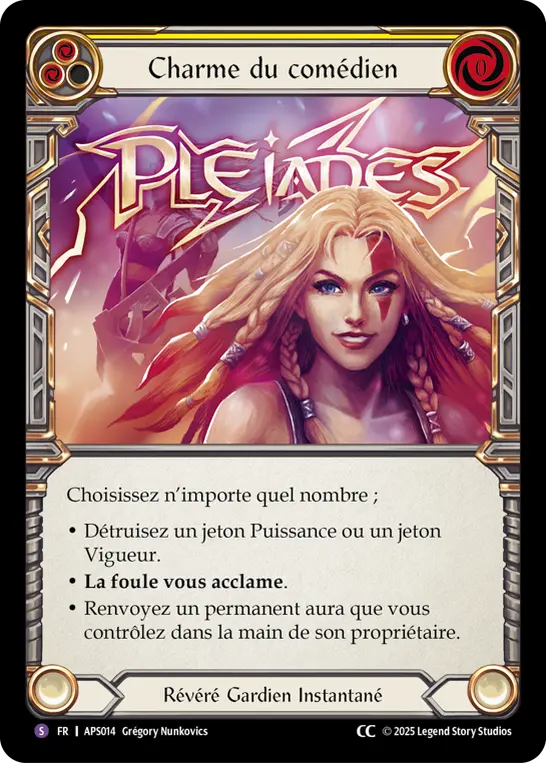 Card: Thespian Charm (yel)