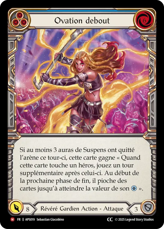 Card: Standing Ovation (blu)