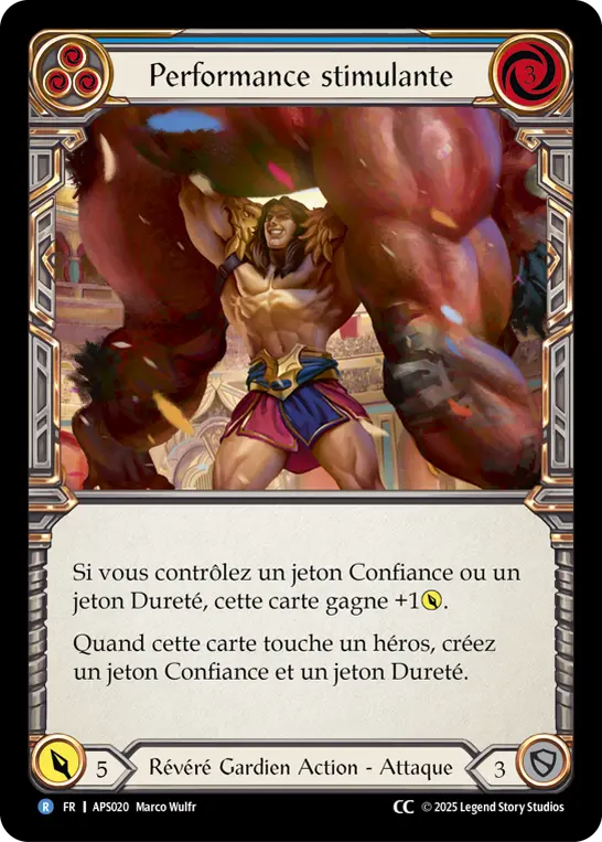Card: Uplifting Performance (blu)