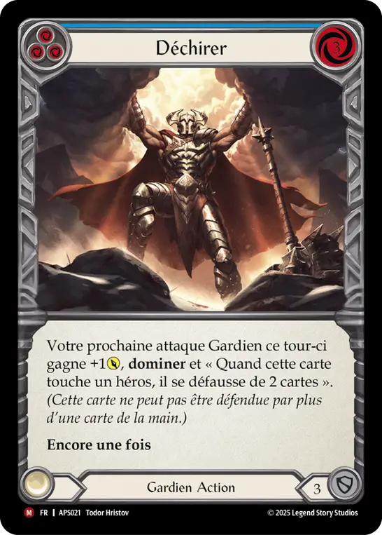 Card: Tear Asunder (blu)