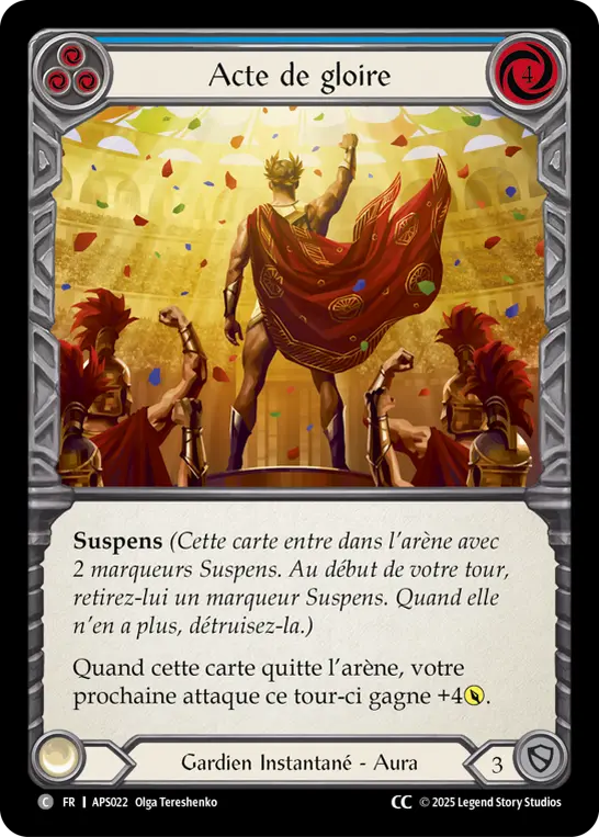 Card: Act of Glory (blu)