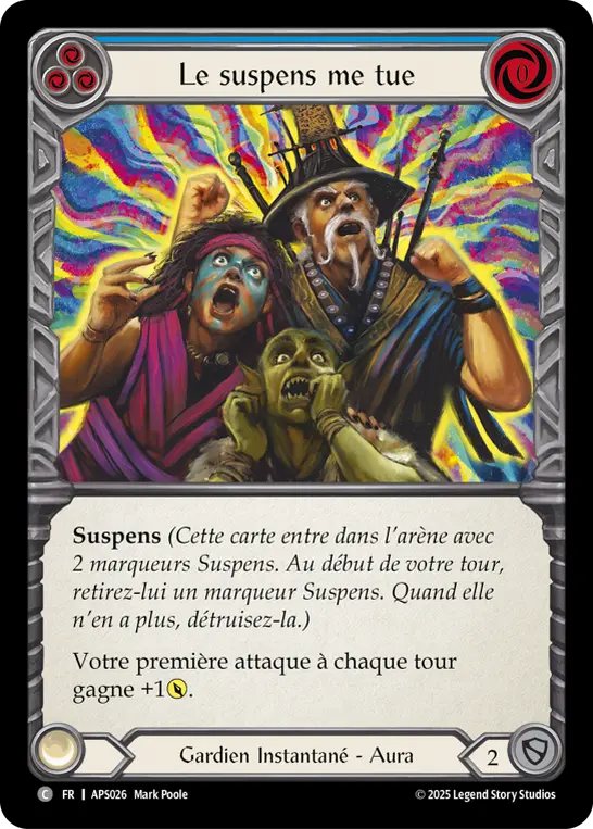 Card: The Suspense is Killing Me (blu)