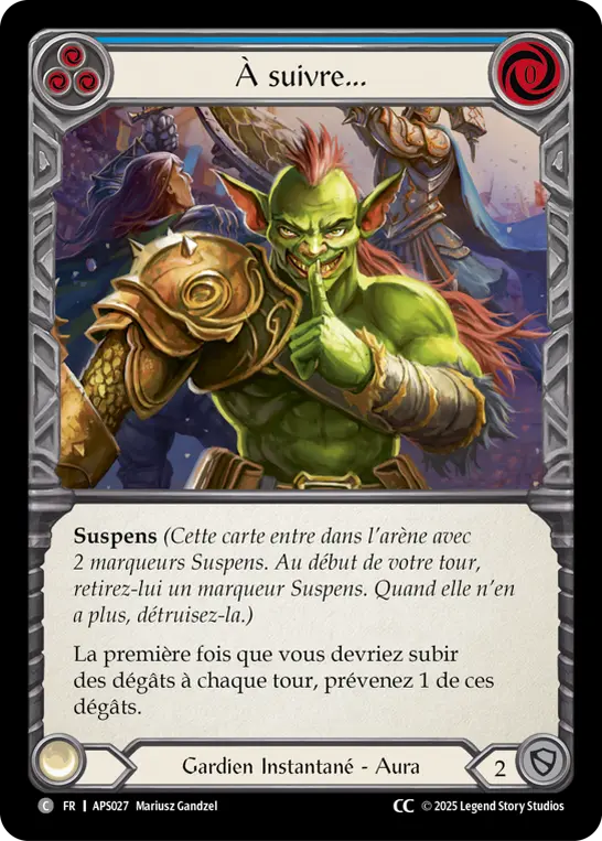 Card: To Be Continued... (blu)