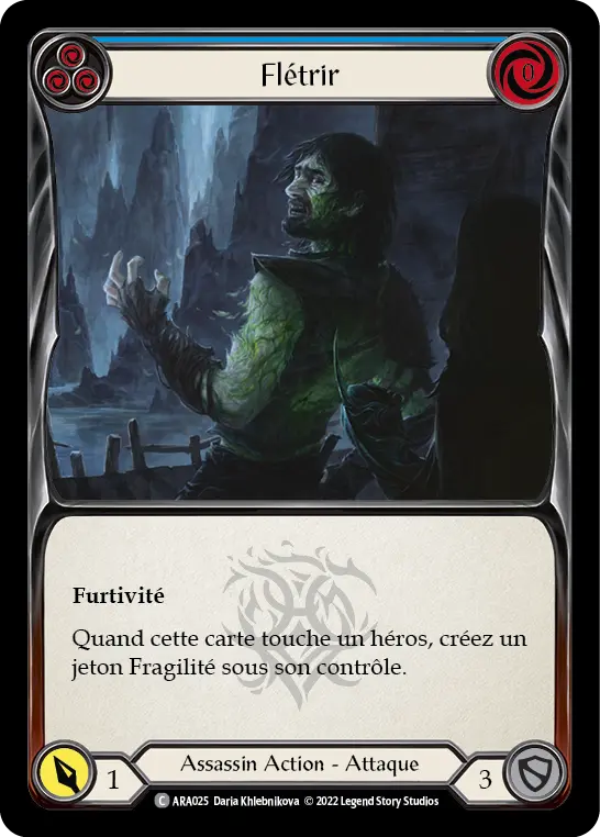 Card: Wither (blu)