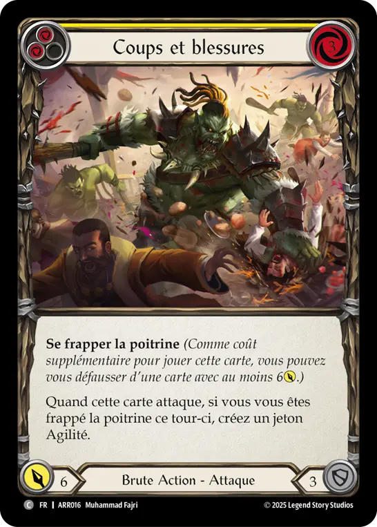 Card: Assault and Battery (yel)