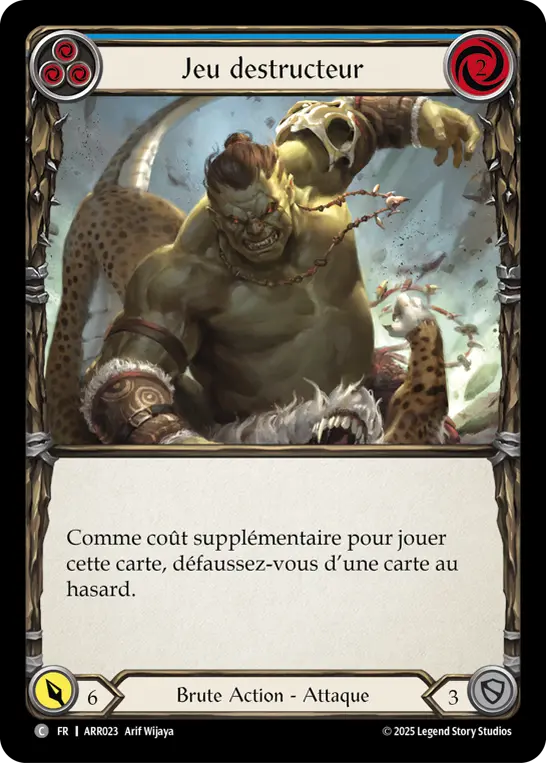 Card: Wrecker Romp (blu)