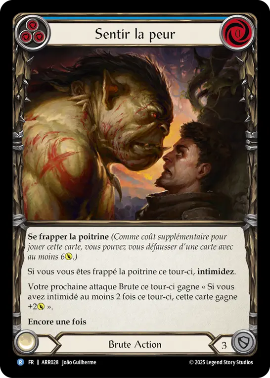 Card: Smell Fear (blu)