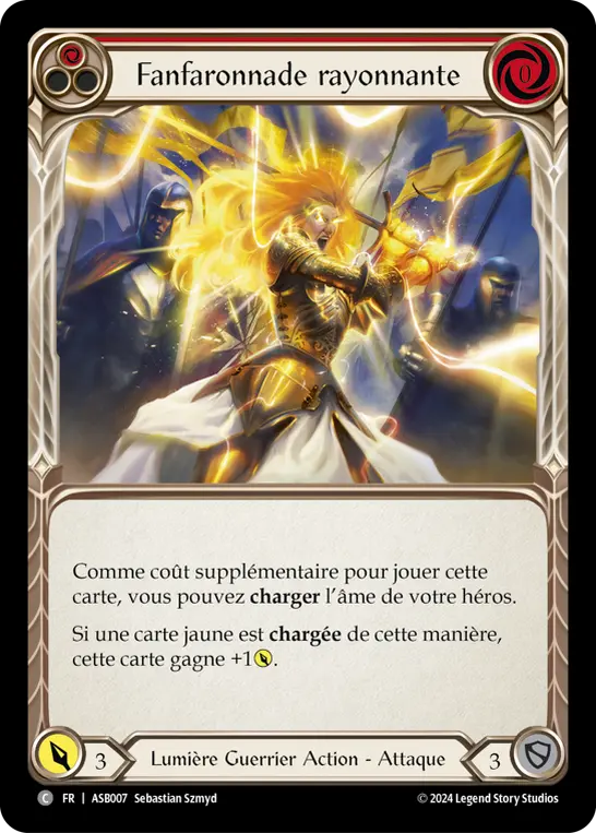 Card: Beaming Bravado (red)