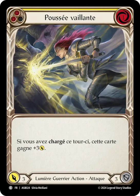 Card: Valiant Thrust (yel)
