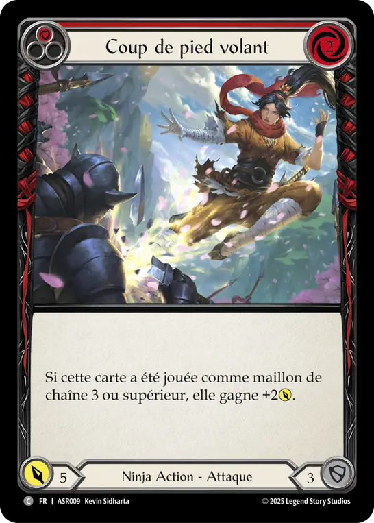 Card: Flying Kick (red)