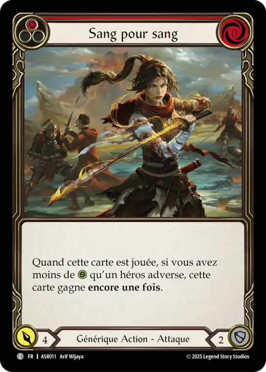 Card: Scar for a Scar (red)