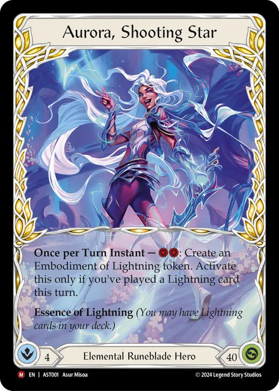 Card: Aurora, Shooting Star