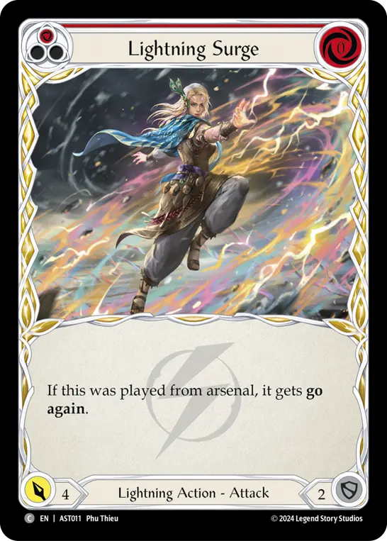 Card: Lightning Surge (red)