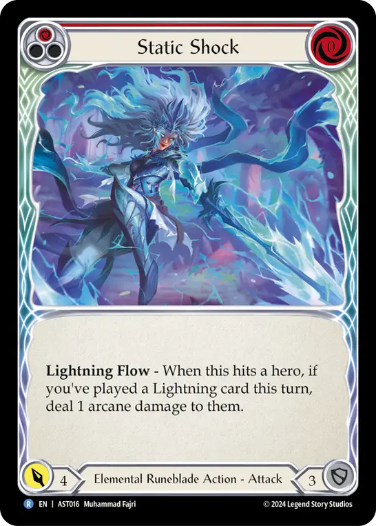 Card: Static Shock (red)