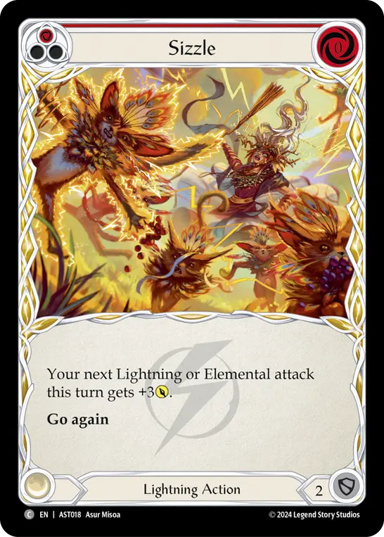 Card: Sizzle (red)