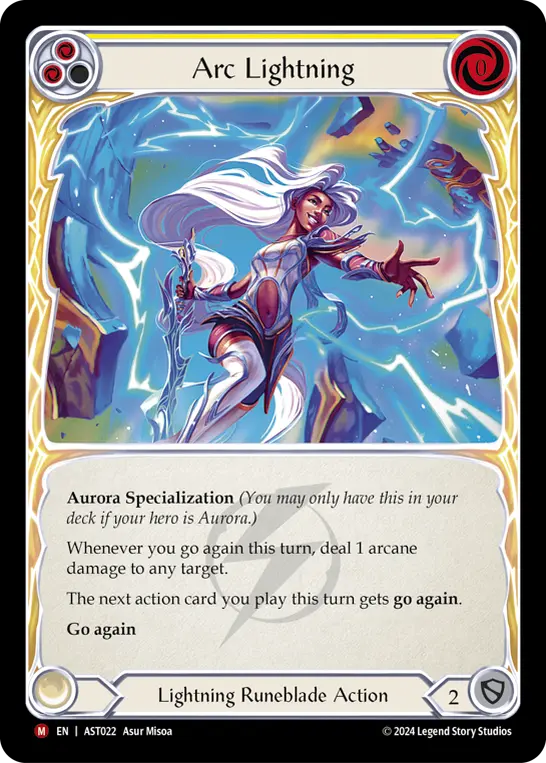 Card: Arc Lightning (yel)
