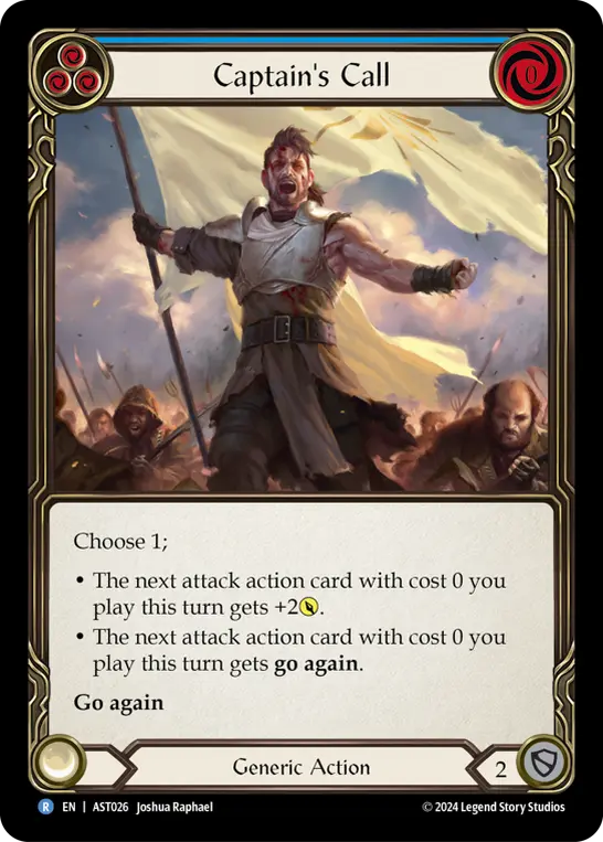 Card: Captain's Call (blu)