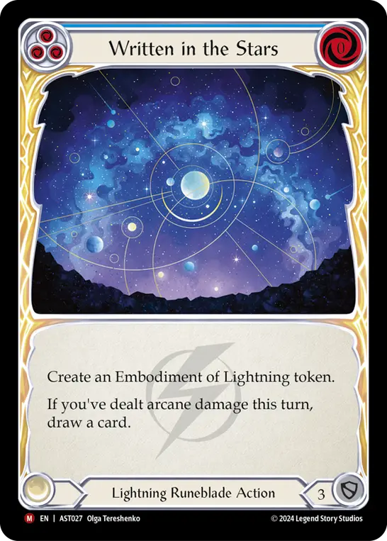 Card: Written in the Stars (blu)