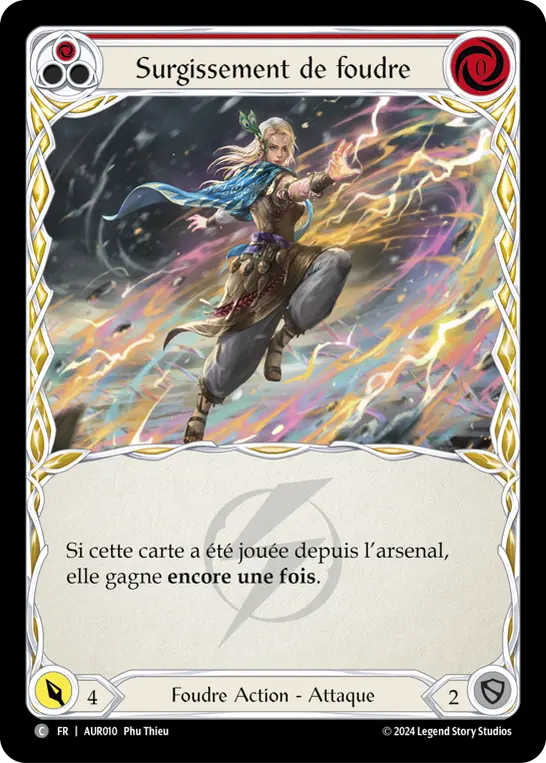 Card: Lightning Surge (red)