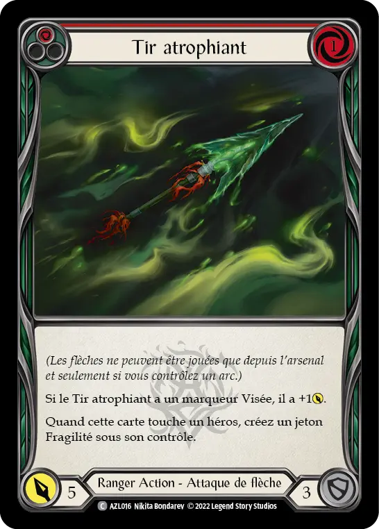Card: Withering Shot (red)