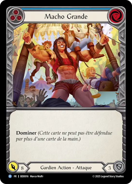 Card: Macho Grande (blu)
