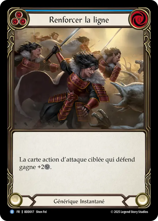Card: Reinforce the Line (blu)