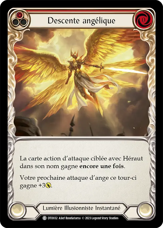 Card: Angelic Descent (red)