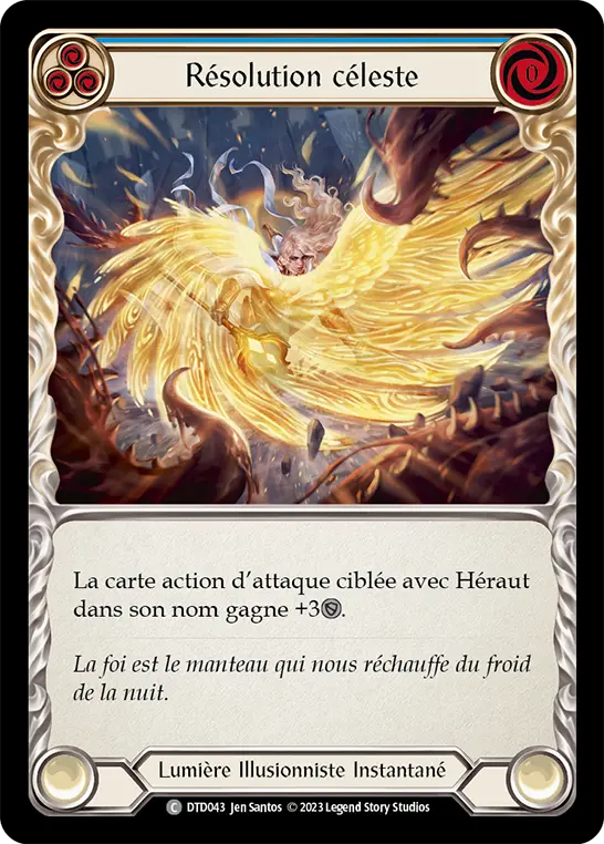 Card: Celestial Resolve (blu)