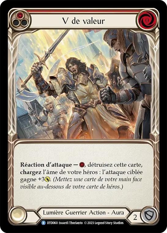 Card: V for Valor (red)