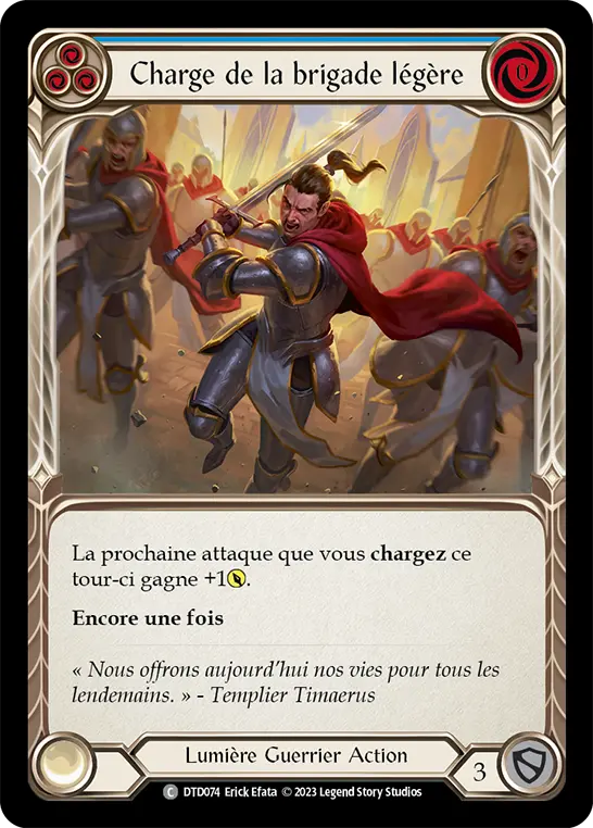 Card: Charge of the Light Brigade (blu)
